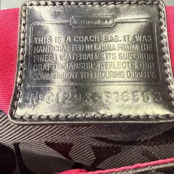 Coach Kyra Signature Black Jacquard Messenger Crossbody Bag F16553 - Picture 6 of 13